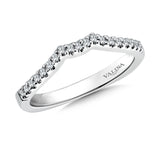 True fit matching diamond wedding band and a beautiful reminder of that special day for years to come.