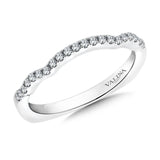 True fit matching diamond wedding band and a beautiful reminder of that special day for years to come.