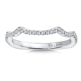 True fit matching diamond wedding band and a beautiful reminder of that special day for years to come.