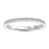 True fit matching diamond wedding band and a beautiful reminder of that special day for years to come.