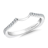 True fit matching diamond wedding band and a beautiful reminder of that special day for years to come.