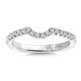 True fit matching diamond wedding band and a beautiful reminder of that special day for years to come.