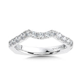 True fit matching diamond wedding band and a beautiful reminder of that special day for years to come.