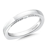 True fit matching diamond wedding band and a beautiful reminder of that special day for years to come.