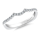 True fit matching diamond wedding band and a beautiful reminder of that special day for years to come.