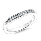 True fit matching diamond wedding band and a beautiful reminder of that special day for years to come.