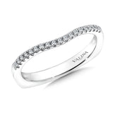 True fit matching diamond wedding band and a beautiful reminder of that special day for years to come.