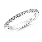 True fit matching diamond wedding band and a beautiful reminder of that special day for years to come.