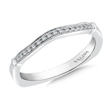 True fit matching diamond wedding band and a beautiful reminder of that special day for years to come.