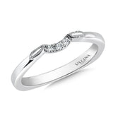 True fit matching diamond wedding band and a beautiful reminder of that special day for years to come.