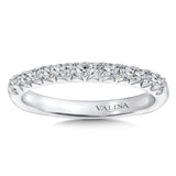 True fit matching diamond wedding band and a beautiful reminder of that special day for years to come.