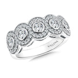 True fit matching diamond wedding band and a beautiful reminder of that special day for years to come.