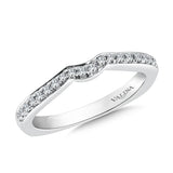 True fit matching diamond wedding band and a beautiful reminder of that special day for years to come.