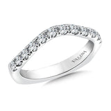 True fit matching diamond wedding band and a beautiful reminder of that special day for years to come.