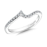 True fit matching diamond wedding band and a beautiful reminder of that special day for years to come.