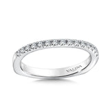 True fit matching diamond wedding band and a beautiful reminder of that special day for years to come.