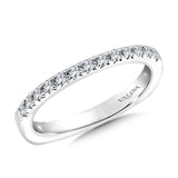 True fit matching diamond wedding band and a beautiful reminder of that special day for years to come.