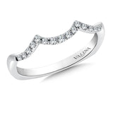 True fit matching diamond wedding band and a beautiful reminder of that special day for years to come.