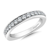 True fit matching diamond wedding band and a beautiful reminder of that special day for years to come