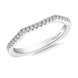 True fit matching diamond wedding band and a beautiful reminder of that special day for years to come.