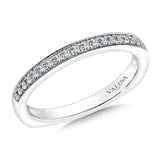 True fit matching diamond wedding band and a beautiful reminder of that special day for years to come.