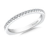 True fit matching diamond wedding band and a beautiful reminder of that special day for years to come.