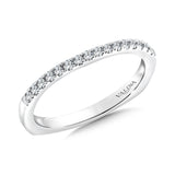 True fit matching diamond wedding band and a beautiful reminder of that special day for years to come.