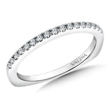 True fit matching diamond wedding band and a beautiful reminder of that special day for years to come.