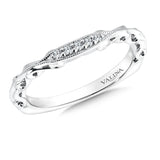 True fit matching diamond wedding band and a beautiful reminder of that special day for years to come.