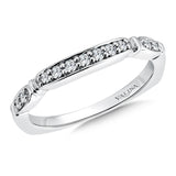 True fit matching diamond wedding band and a beautiful reminder of that special day for years to come.