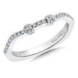 True fit matching diamond wedding band and a beautiful reminder of that special day for years to come.