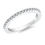 True fit matching diamond wedding band and a beautiful reminder of that special day for years to come.