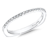 True fit matching diamond wedding band and a beautiful reminder of that special day for years to come.