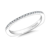 True fit matching diamond wedding band and a beautiful reminder of that special day for years to come.