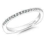 True fit matching diamond wedding band and a beautiful reminder of that special day for years to come.