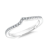 True fit matching diamond wedding band and a beautiful reminder of that special day for years to come.