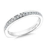 True fit matching diamond wedding band and a beautiful reminder of that special day for years to come.