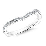 True fit matching diamond wedding band and a beautiful reminder of that special day for years to come.