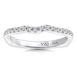 True fit matching diamond wedding band and a beautiful reminder of that special day for years to come.