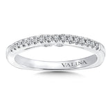 True fit matching diamond wedding band and a beautiful reminder of that special day for years to come.