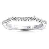 True fit matching diamond wedding band and a beautiful reminder of that special day for years to come.