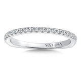 True fit matching diamond wedding band and a beautiful reminder of that special day for years to come.