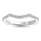 True fit matching diamond wedding band and a beautiful reminder of that special day for years to come.