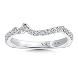 True fit matching diamond wedding band and a beautiful reminder of that special day for years to come.