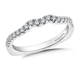 True fit matching diamond wedding band and a beautiful reminder of that special day for years to come.