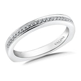 True fit matching diamond wedding band and a beautiful reminder of that special day for years to come.