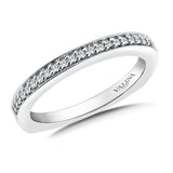 True fit matching diamond wedding band and a beautiful reminder of that special day for years to come.