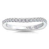 True fit matching diamond wedding band and a beautiful reminder of that special day for years to come.