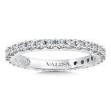 Valina Eternity Band in 14K White Gold