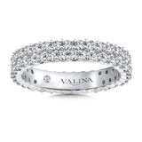 Valina Eternity Band in 14K White Gold